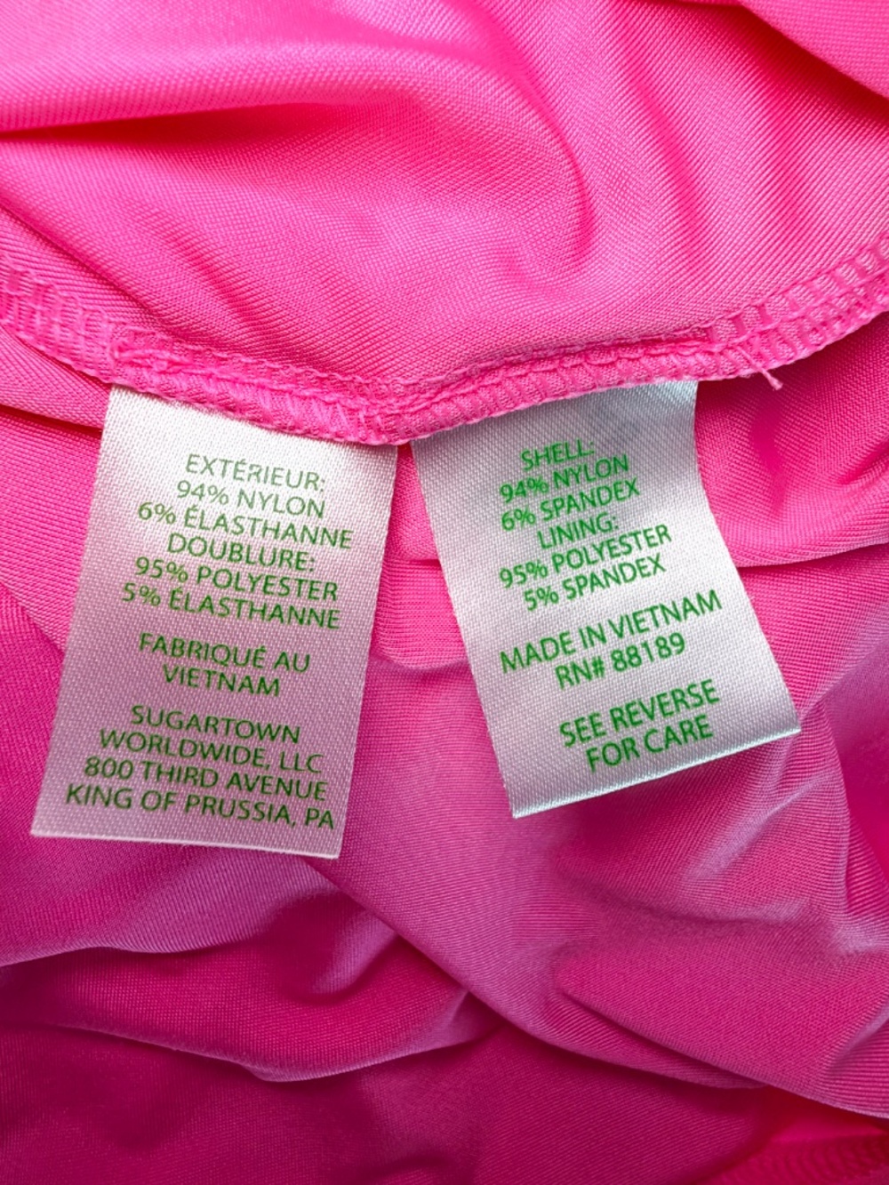 Lilly Pulitzer Hot Pink Lace Dress Size XL - Picture 5 of 6